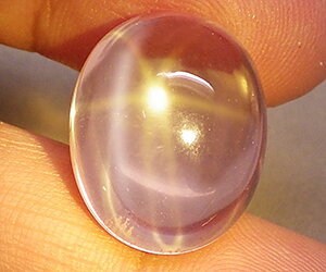 17,97 ct piedra preciosa de cuarzo rosa estrella natural inusual grande