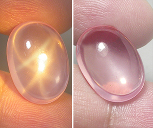 11.36 ct large unusual natural star rose quartz gemstone - 2