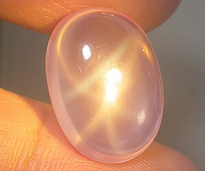 11,36 ct piedra preciosa de cuarzo rosa estrella natural inusual grande