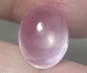 Piedra preciosa de cuarzo rosa estrella natural inusual grande de 9,43 ct - 3
