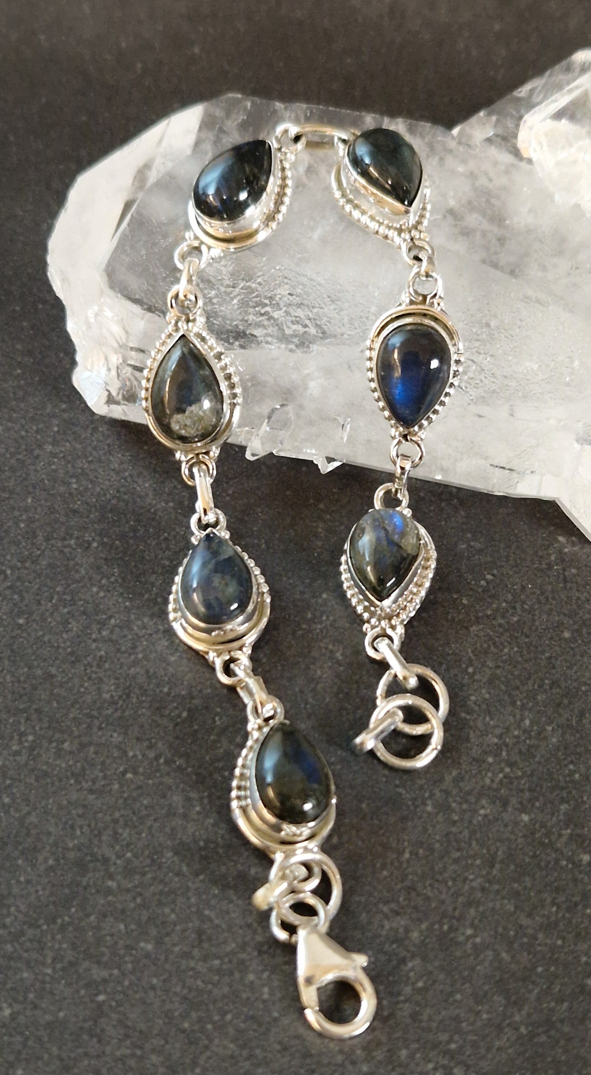 Silverarmband med Cabochon - Droppe - 3