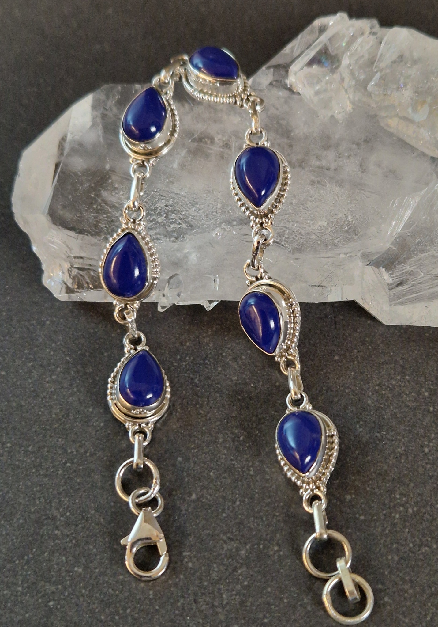 Silverarmband med Cabochon - Droppe - 4