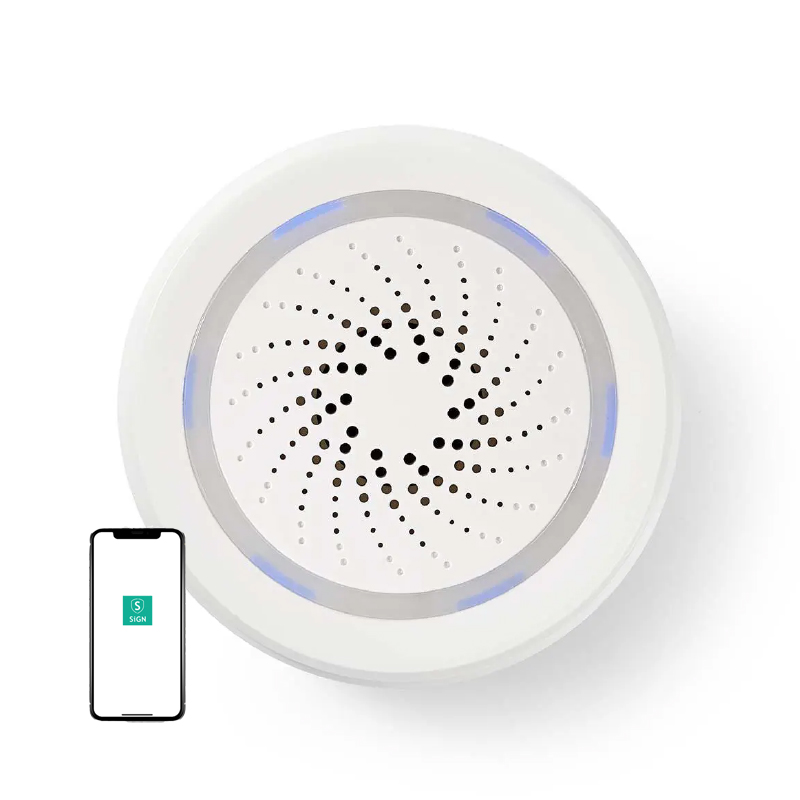 SiGN Smart Home WiFi Siren - Vit
