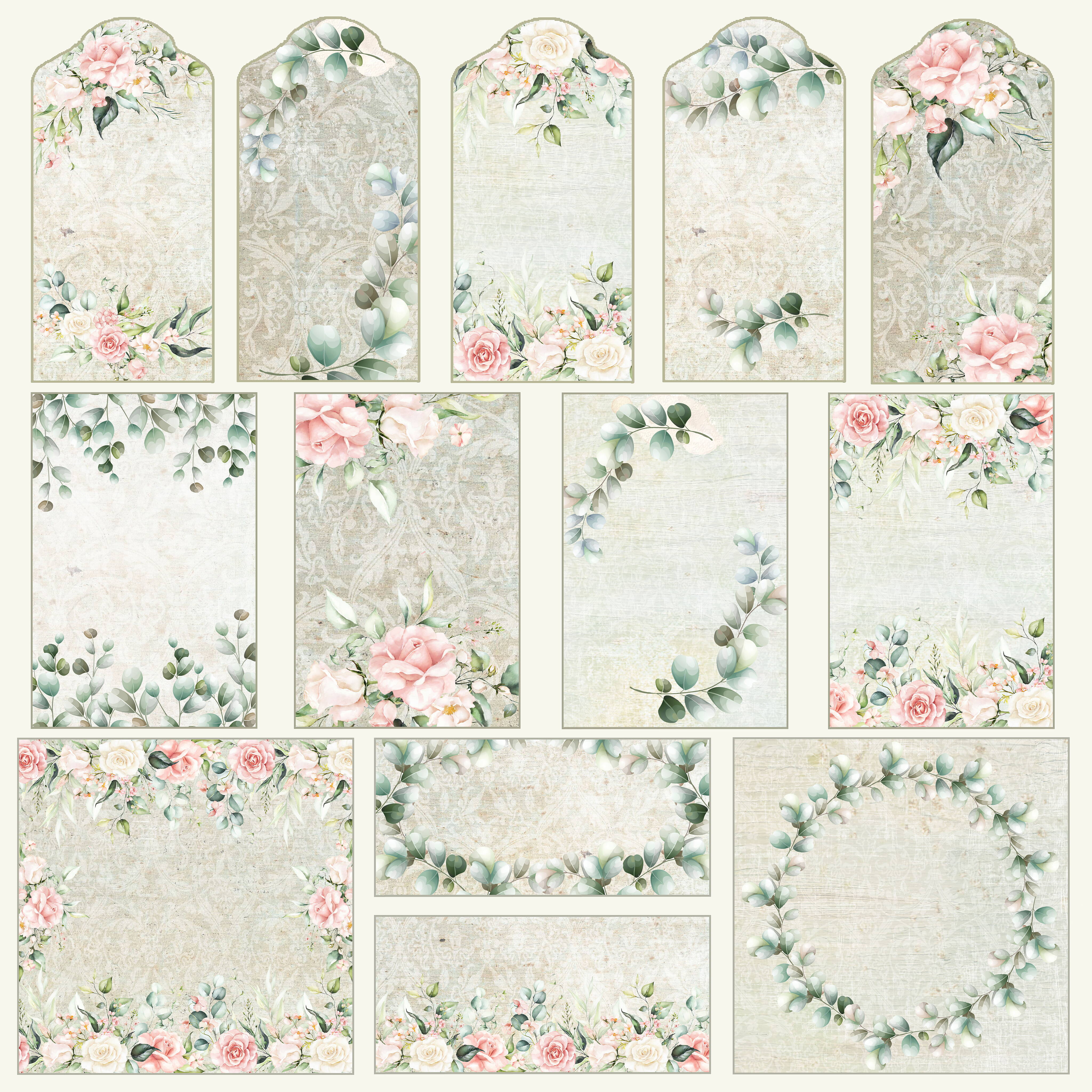 12 X 12" Wedding Plans Collection - Tags