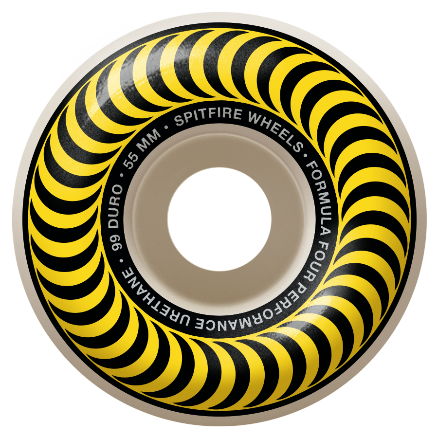 Spitfire F4 Classics 99DU 55mm Yellow Skateboard Wheels