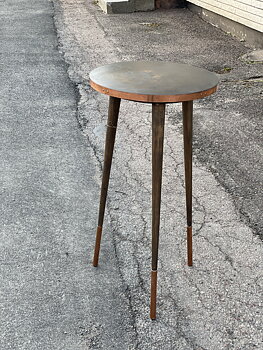 HÖGRE RUNT  SIDOBORD - 85CM - VINTAGE