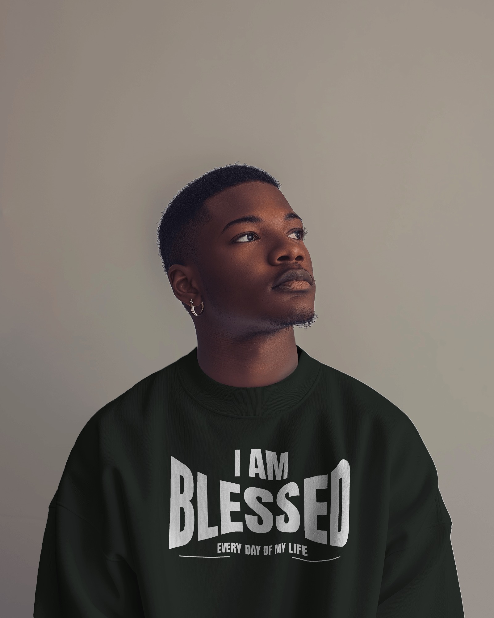 I am Blessed Sweater Black