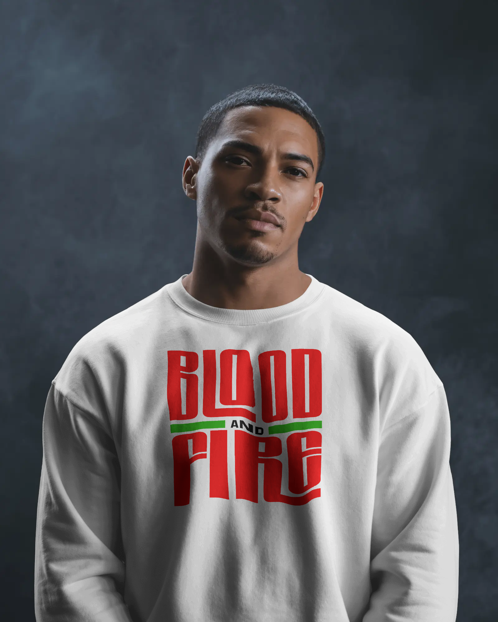 Blood And Fire Sweater White