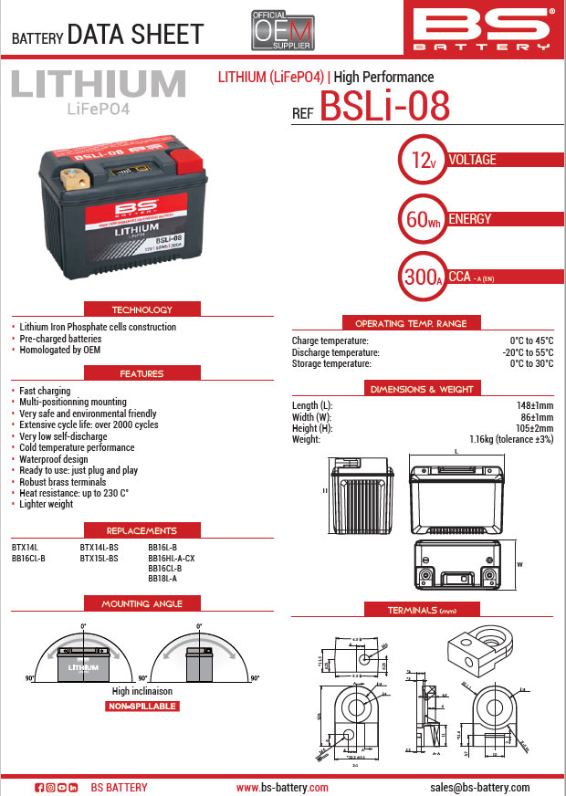 BS Lithium BSLi-08 - 2