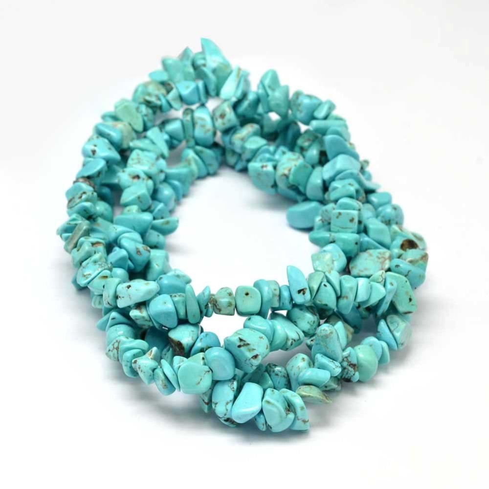 Halvädelsten -Howlite Blå - 2