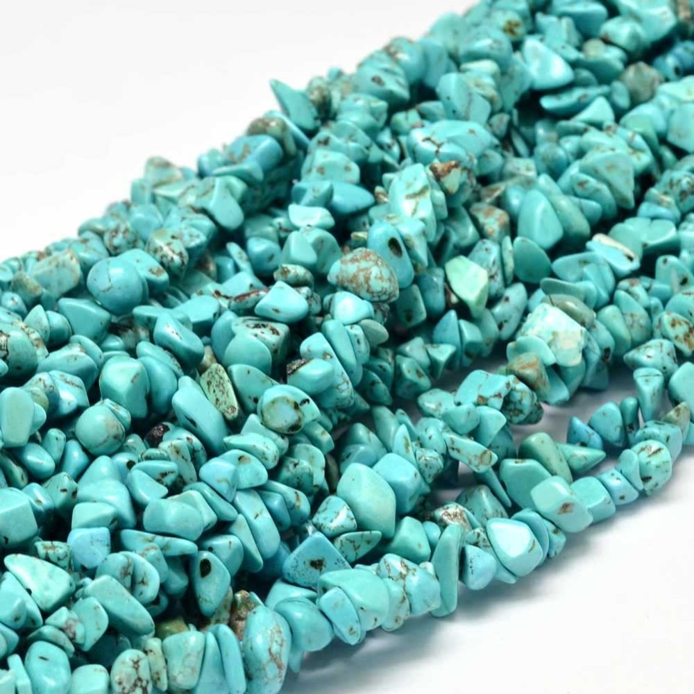 Halvädelsten -Howlite Blå
