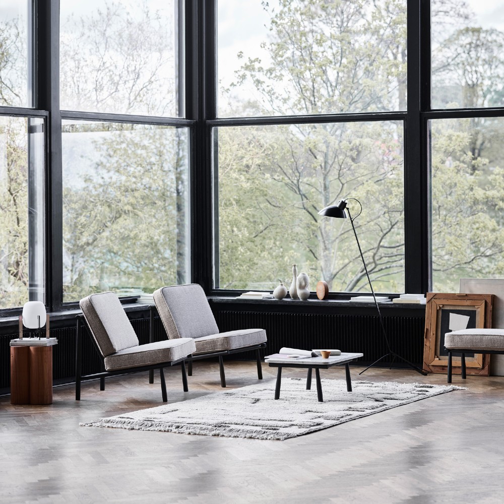 Domus Armchair - Wood Ebony Stained Oak (Fabric) - DUX - 5