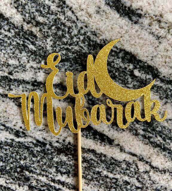 Cake topper "Eid Mubarak" 