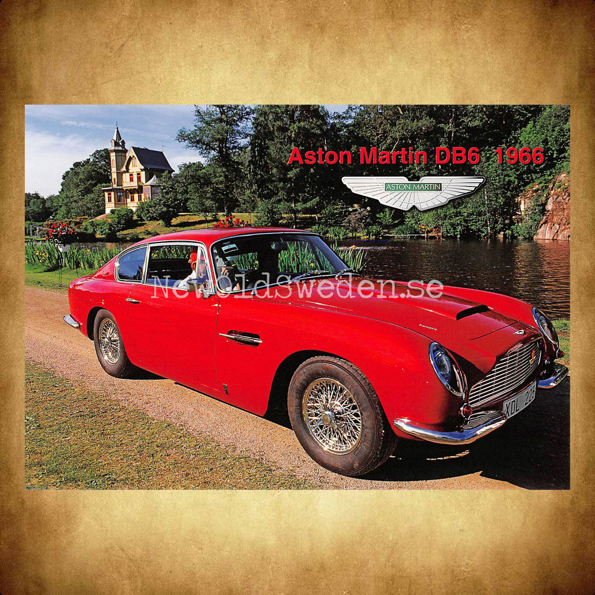 Aston Martin DB6 1966 - Vykort A5 - 2