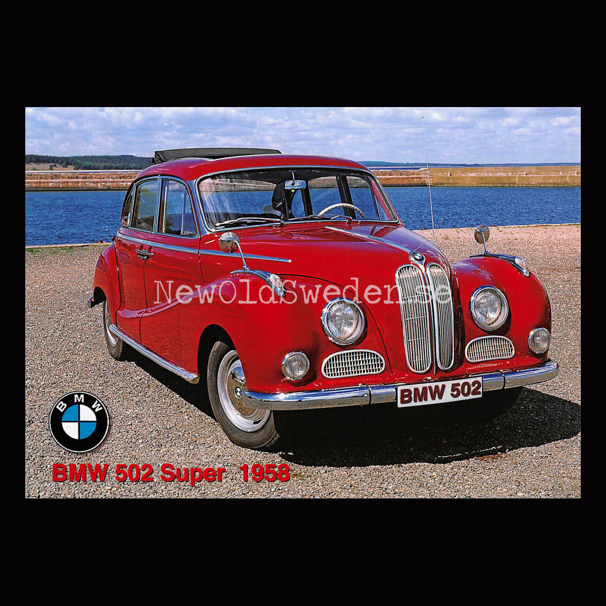 BMW 202 Super 1958 - Vykort A5