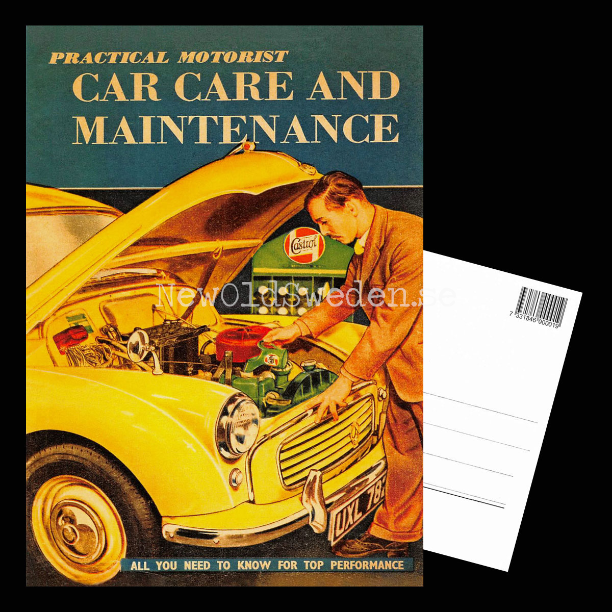 Castrol - CAR CARE AND MAINTENANCE - Vykort A5 - 3