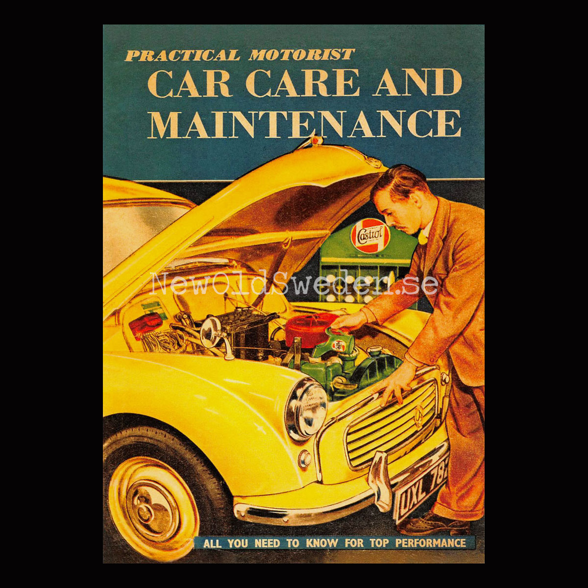 Castrol - CAR CARE AND MAINTENANCE - Vykort A5