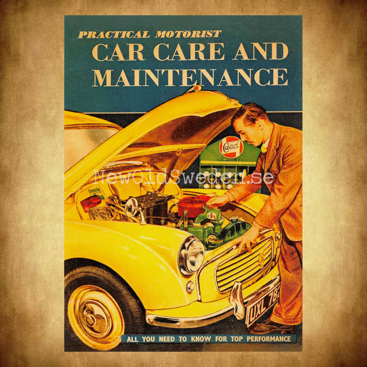 Castrol - CAR CARE AND MAINTENANCE - Vykort A5 - 2