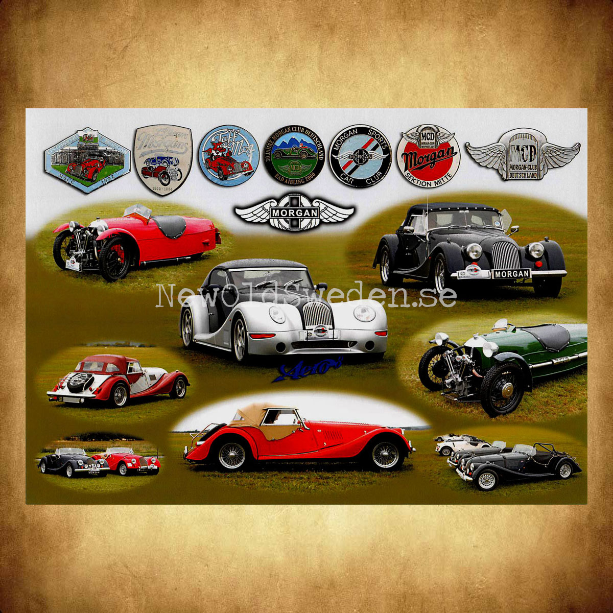 MORGAN 1968-2004 - Vykort A5 - 2