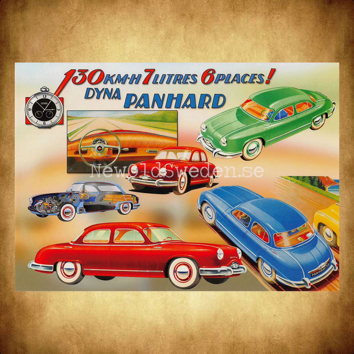 DYNA PANHARD - Vykort A5 - 2
