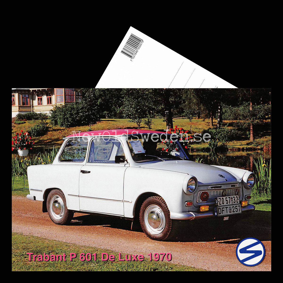 Trabant P 601 De Luxe 1970 - Vykort A5 - 3