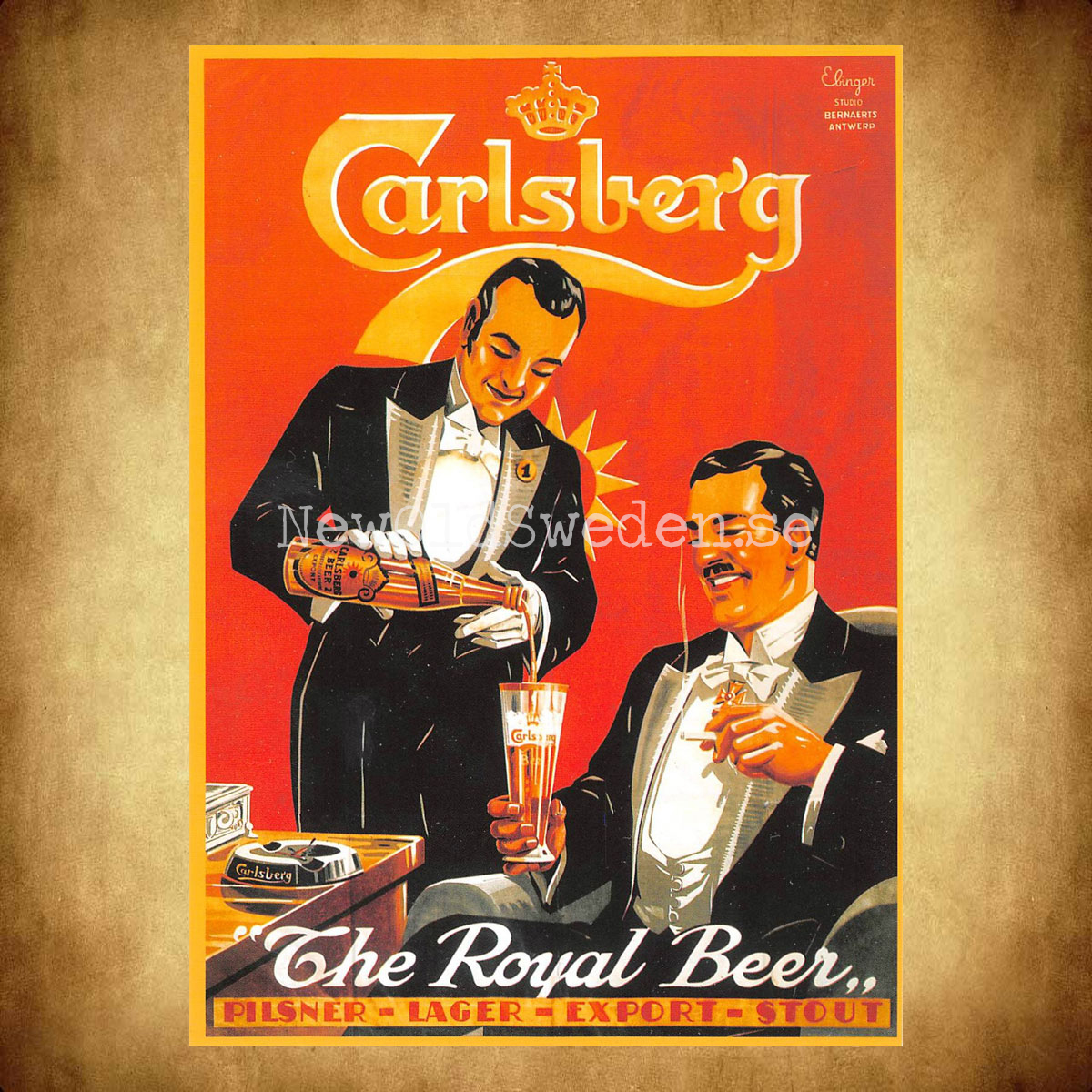 Carlsberg Pilsner Öl Beer Bryggeri - Vykort A5 - 2