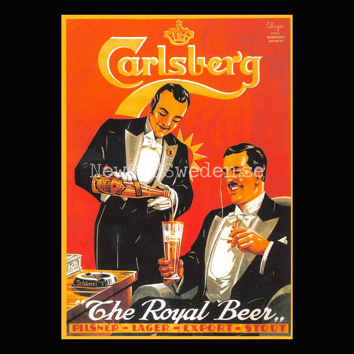 Carlsberg Pilsner Öl Beer Bryggeri - Vykort A5