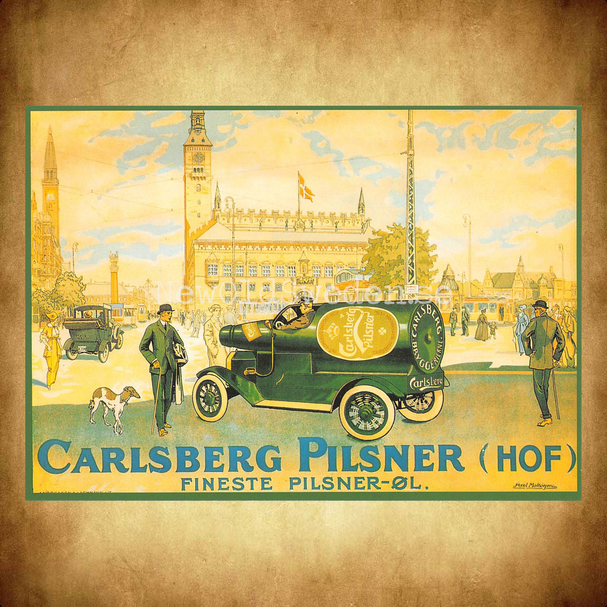 Carlsberg Pilsner Öl Beer Bryggeri - Vykort A5 - 2