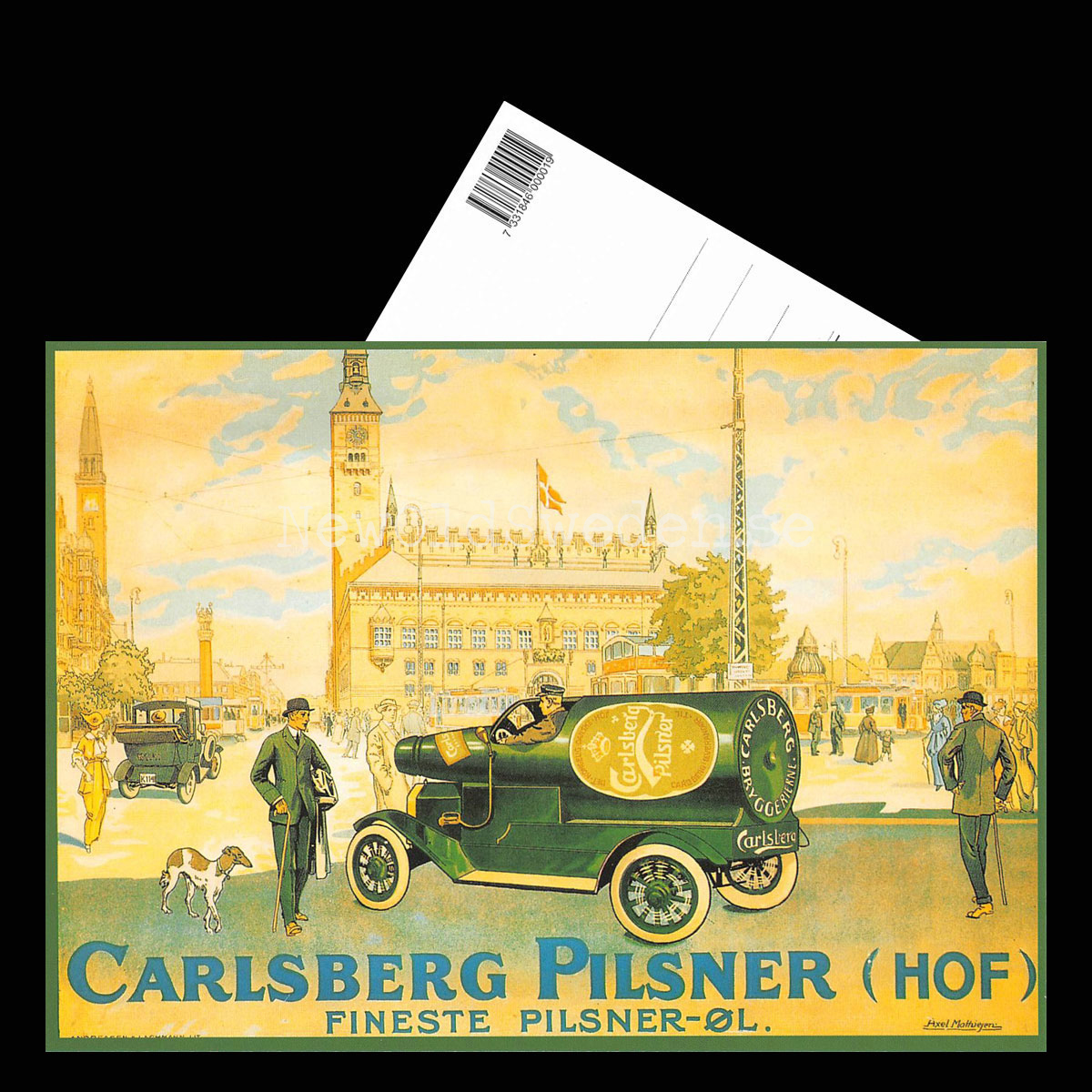 Carlsberg Pilsner Öl Beer Bryggeri - Vykort A5 - 3