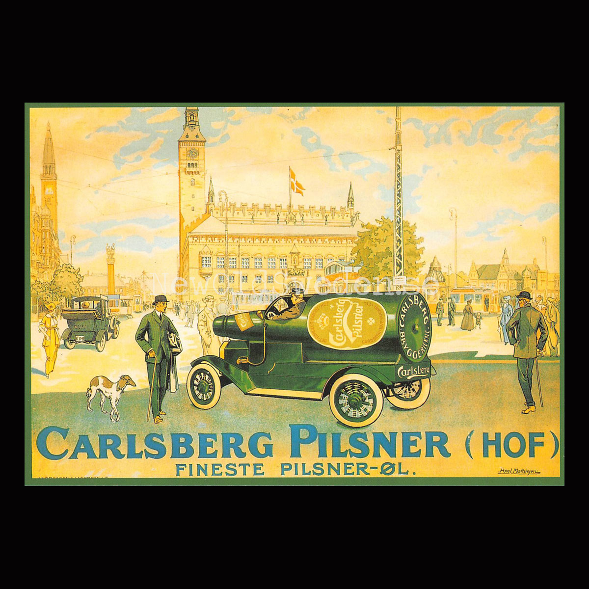 Carlsberg Pilsner Öl Beer Bryggeri - Vykort A5