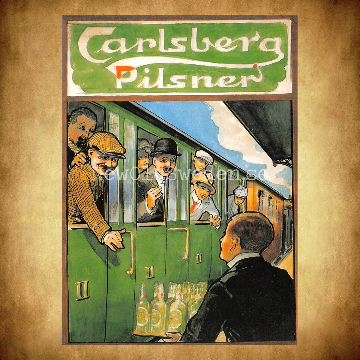 Carlsberg Pilsner Öl Beer Bryggeri - Vykort A5 - 2