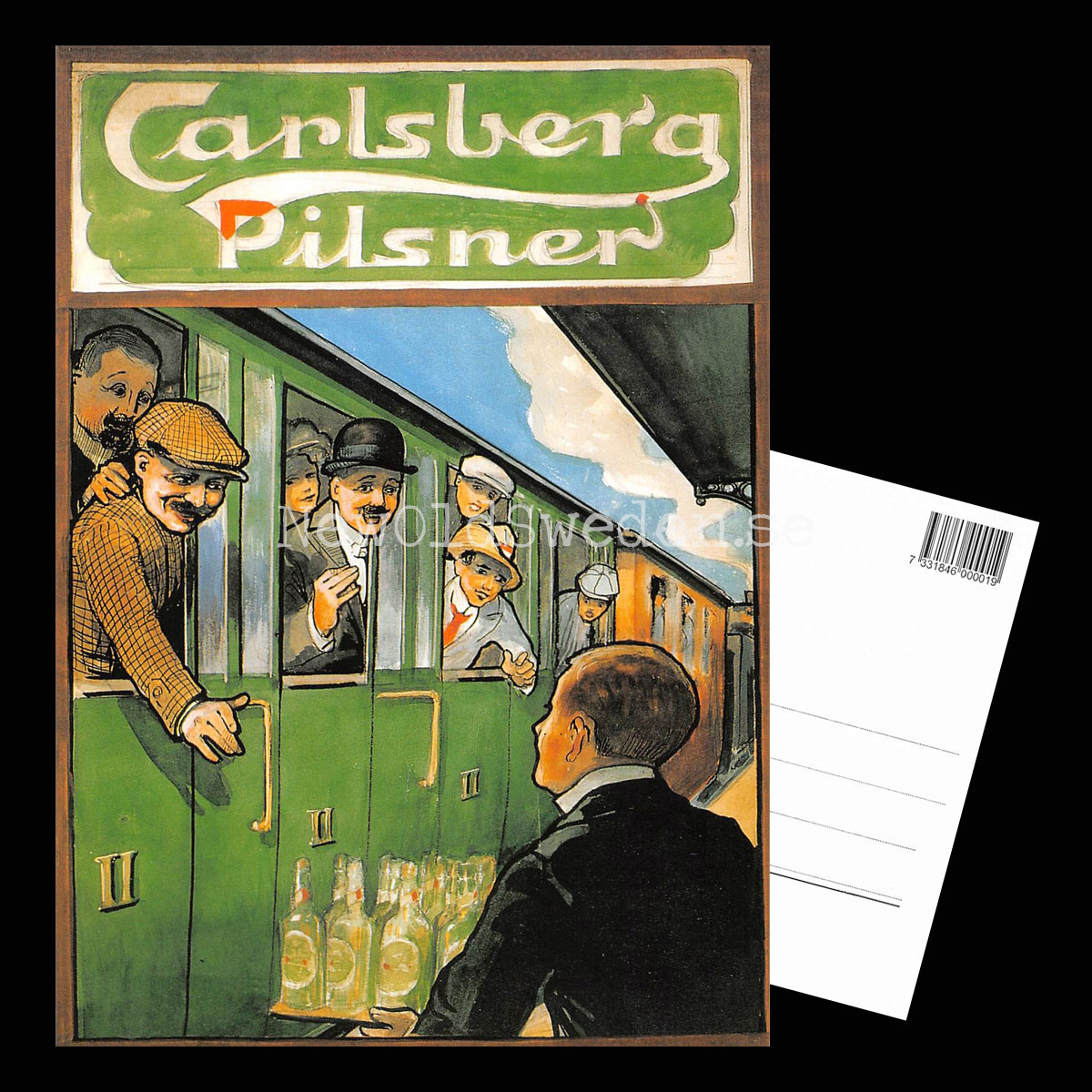 Carlsberg Pilsner Öl Beer Bryggeri - Vykort A5 - 3