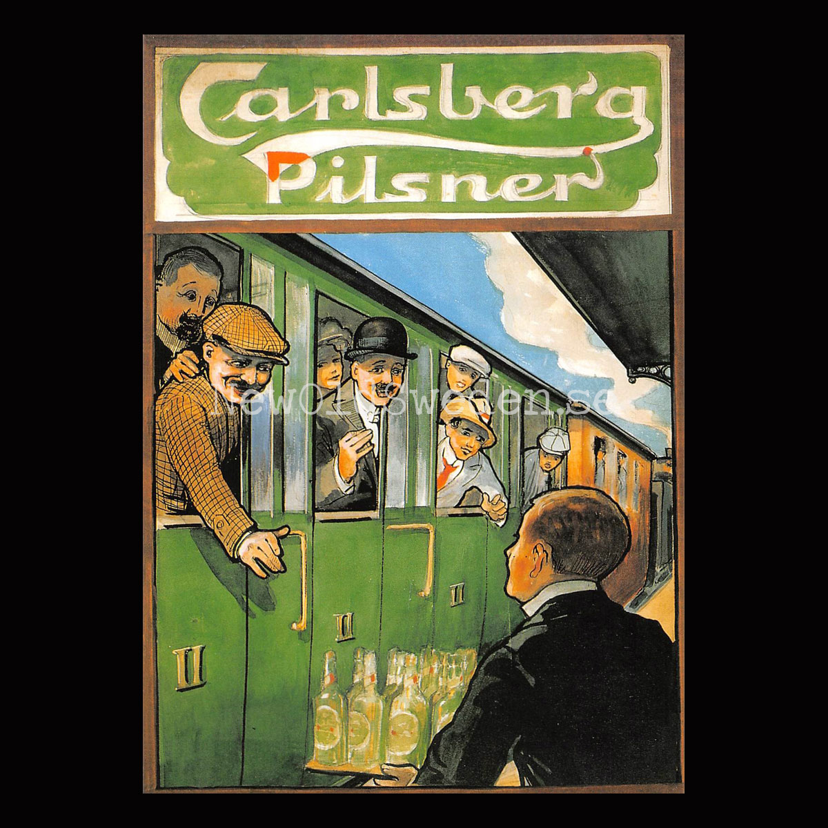 Carlsberg Pilsner Öl Beer Bryggeri - Vykort A5