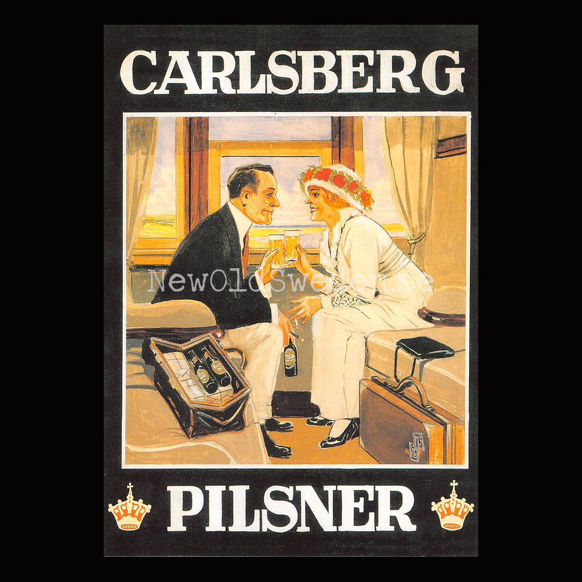 Carlsberg Pilsner Öl Beer Bryggeri - Vykort A5