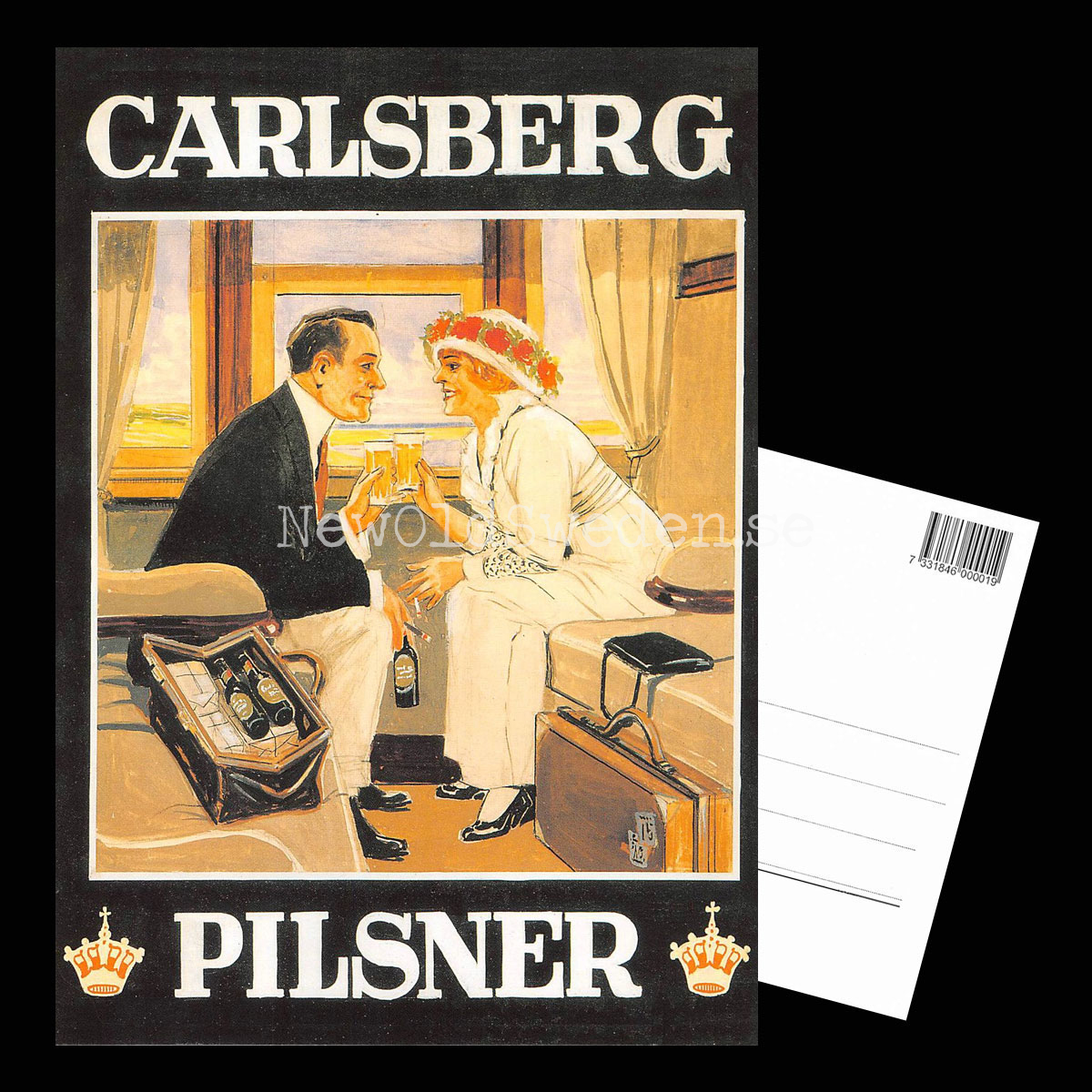 Carlsberg Pilsner Öl Beer Bryggeri - Vykort A5 - 3