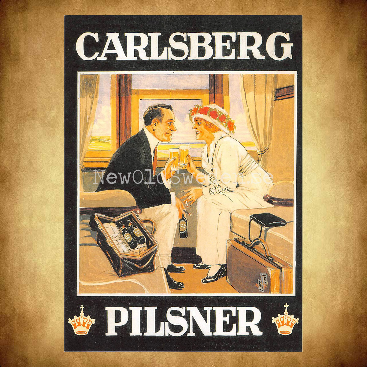 Carlsberg Pilsner Öl Beer Bryggeri - Vykort A5 - 2