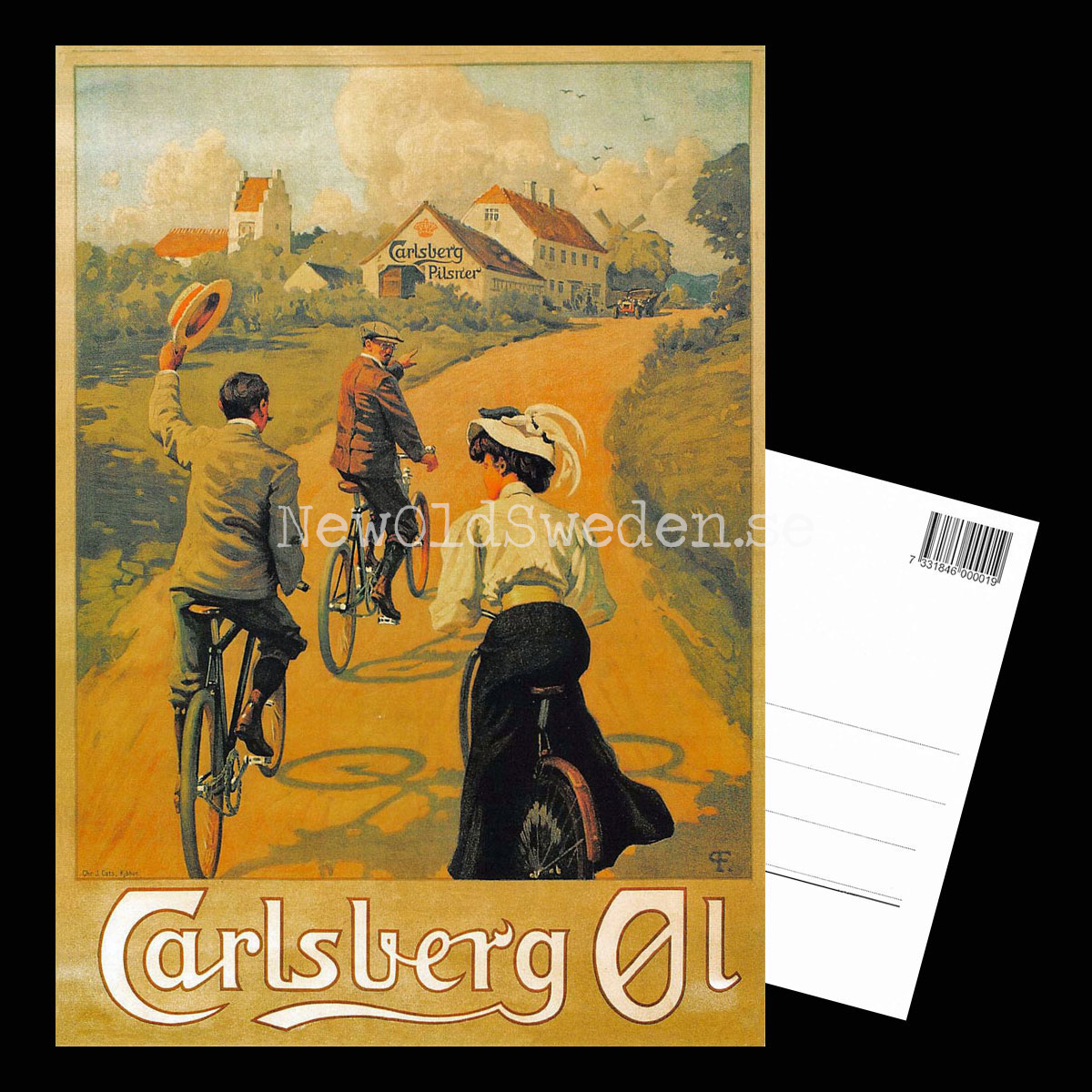 Carlsberg Pilsner Öl Beer Bryggeri - Vykort A5 - 3
