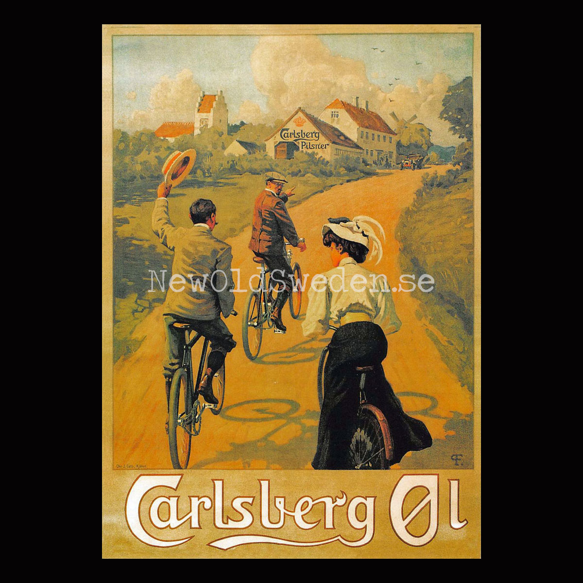 Carlsberg Pilsner Öl Beer Bryggeri - Vykort A5