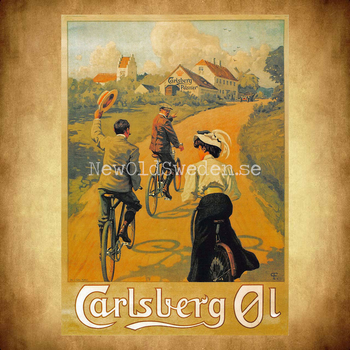 Carlsberg Pilsner Öl Beer Bryggeri - Vykort A5 - 2