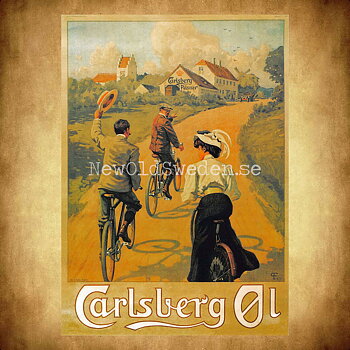 Carlsberg Pilsner Öl Beer Bryggeri - Vykort A5