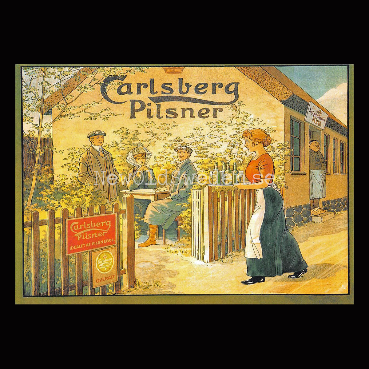 Carlsberg Pilsner Öl Beer Bryggeri - Vykort A5