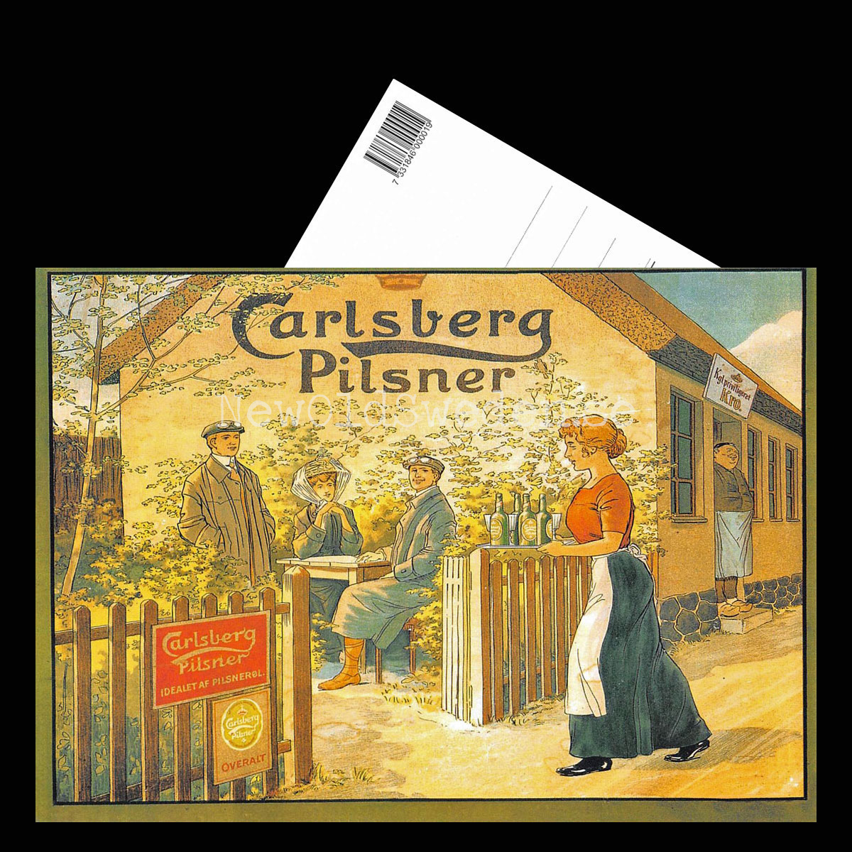 Carlsberg Pilsner Öl Beer Bryggeri - Vykort A5 - 3