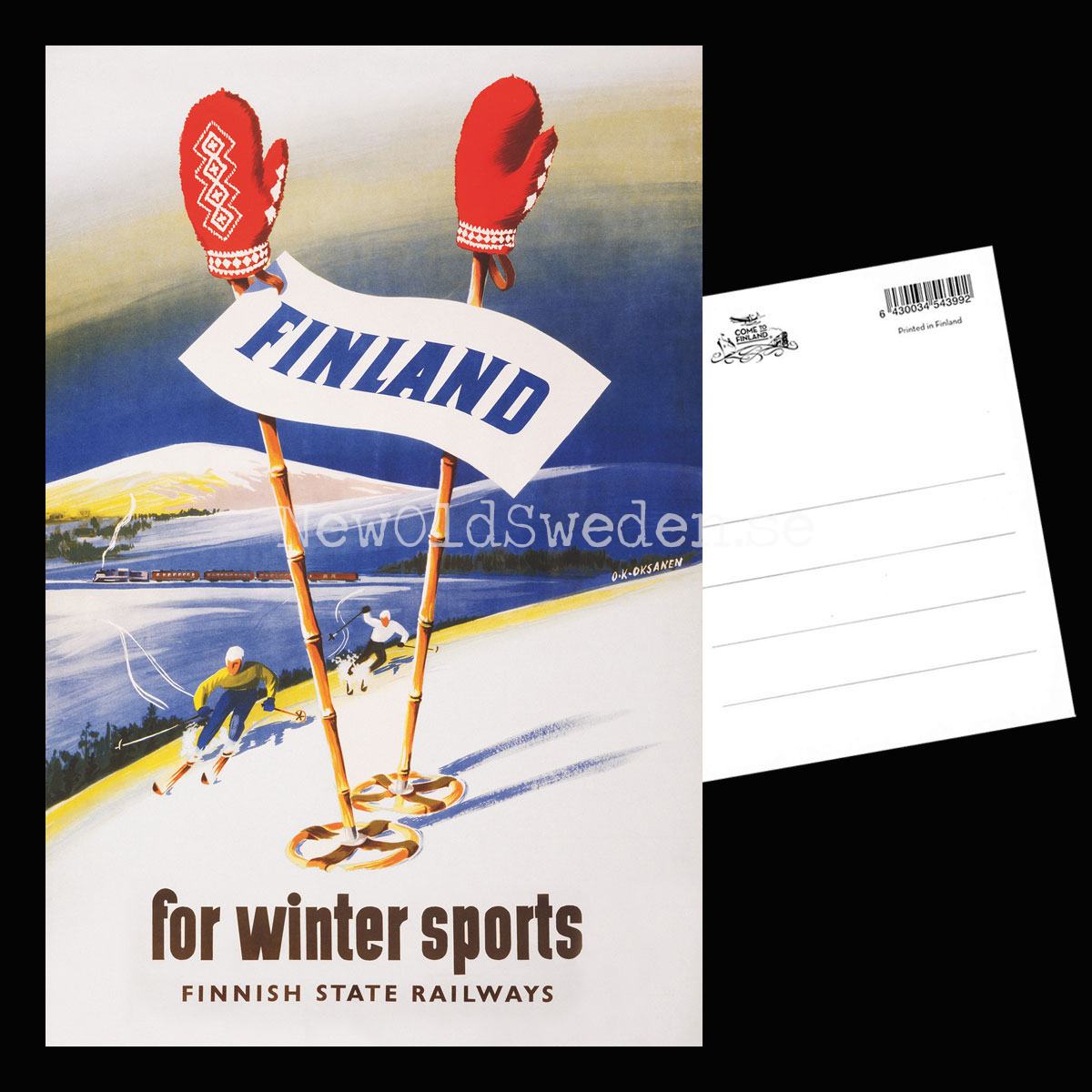 FOR WINTER SPORTS - 1948 - Vykort 12 x 18 cm - PL15 - 2