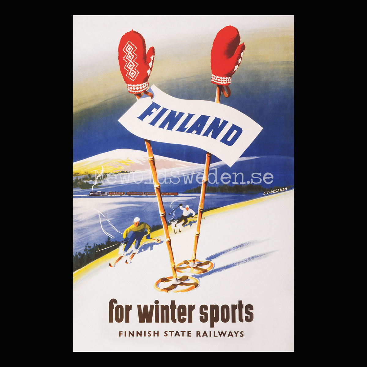 FOR WINTER SPORTS - 1948 - Vykort 12 x 18 cm - PL15