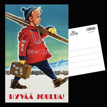 SKIDPOJKEN - SUKSIPOIKA - 1957 - Vykort 12 x 18 cm - PL18