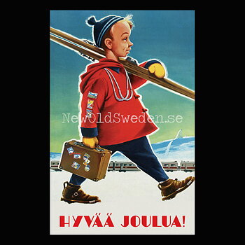 SKIDPOJKEN - SUKSIPOIKA - 1957 - Vykort 12 x 18 cm - PL18