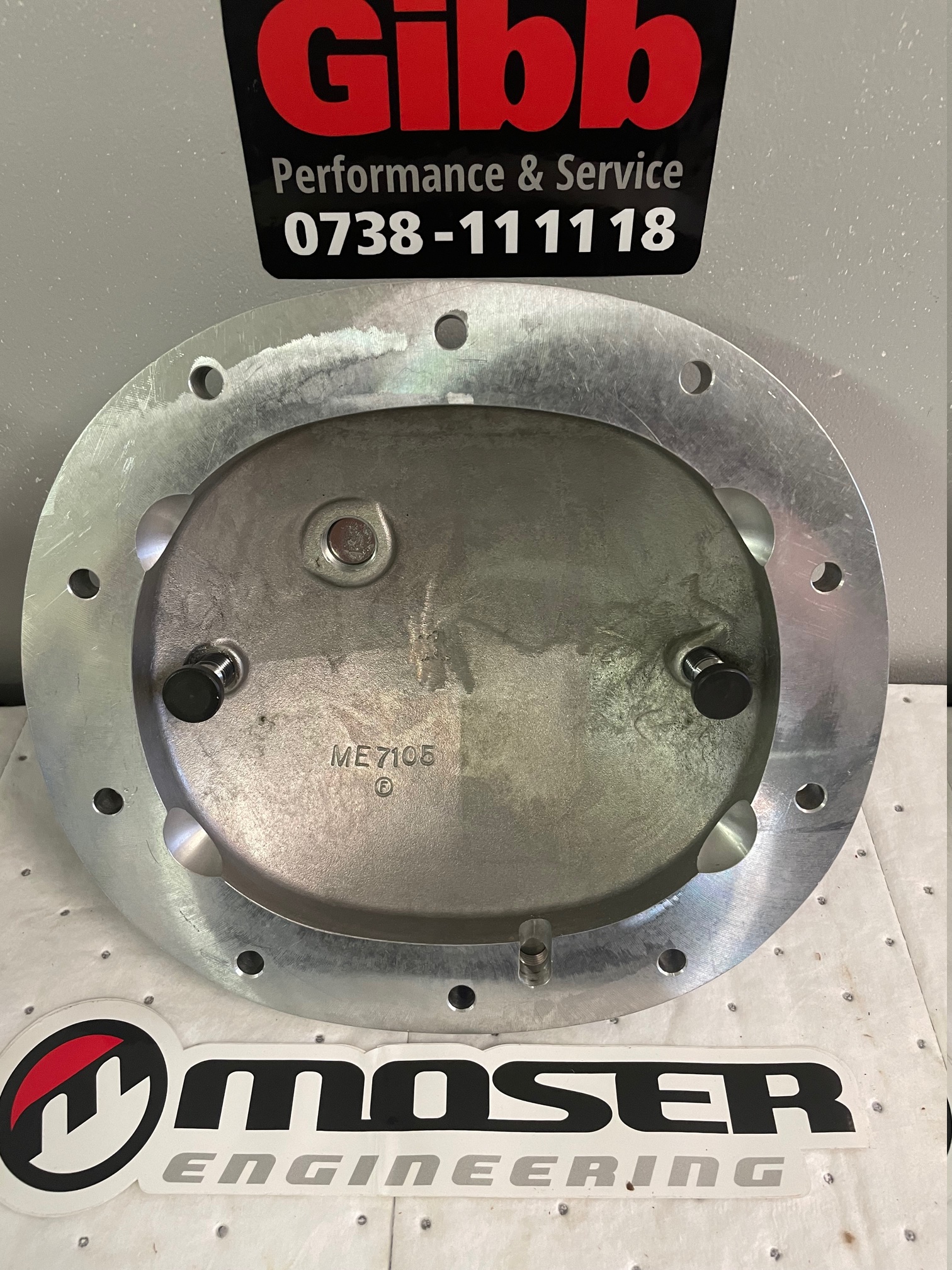 Moser Aluminium Support kåpa GM 7,5" - 2