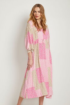 Culture Tyra Long Dress Pink Graphic