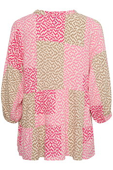 Culture Tyra Long Blouse Pink Graphic