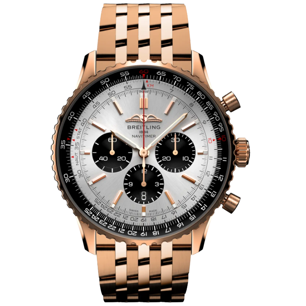 Breitling RB0137241G1R1 Breitling Navitimer B01 Chronograph 46 18 k roséguld 